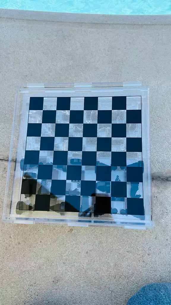 Black x Clear Chess Box