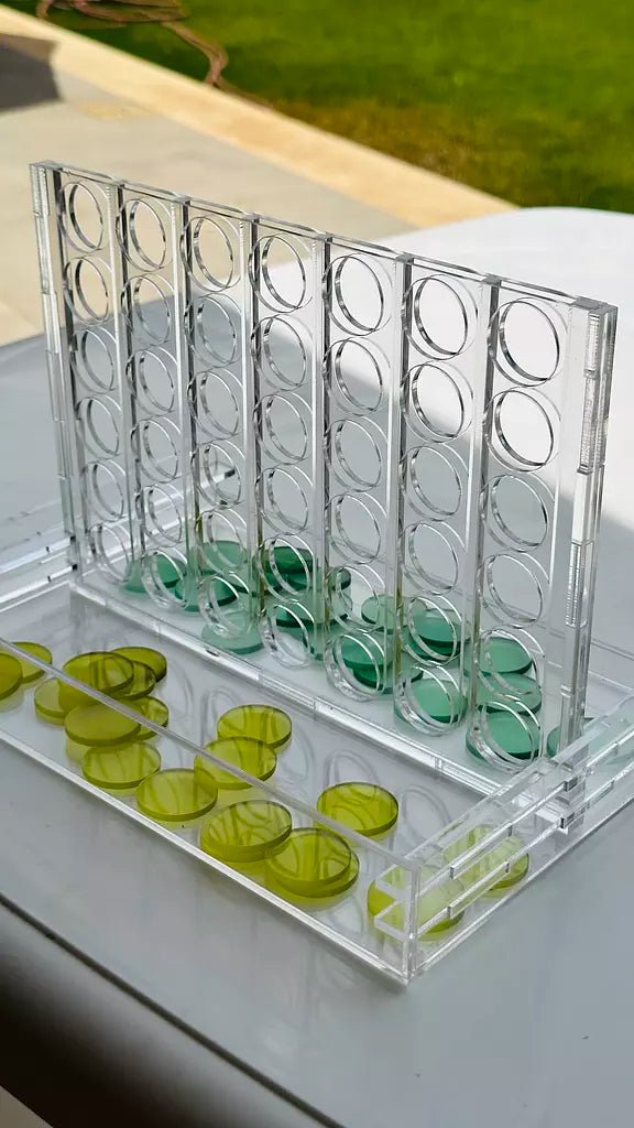 Green x Yellow Acrylic Connect Four