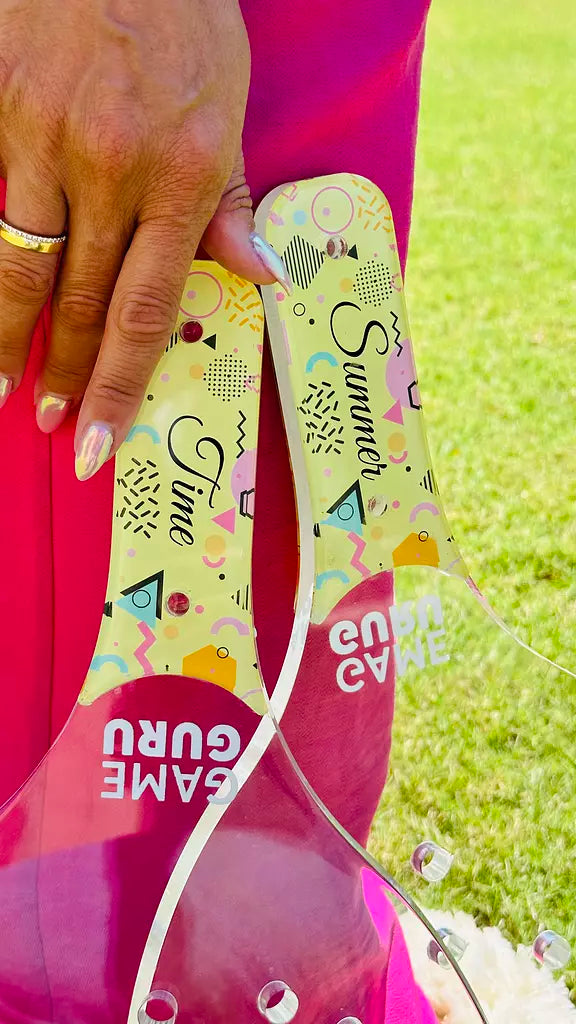 Summer Time Acrylic Beach Racket