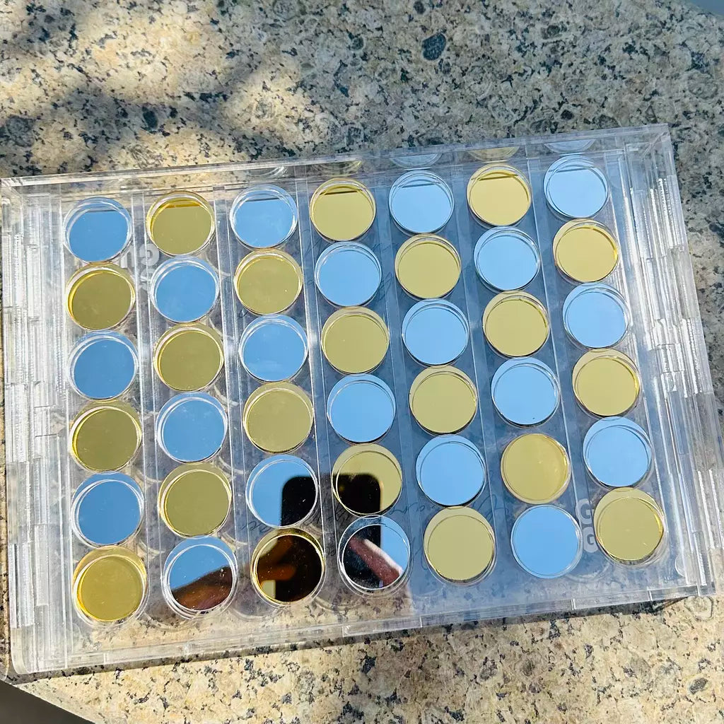 Gold x Silver Mirror Acrylic Connect Four