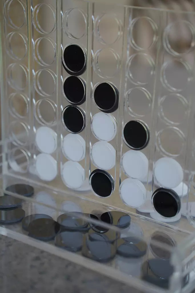 Black x White Acrylic Connect Four