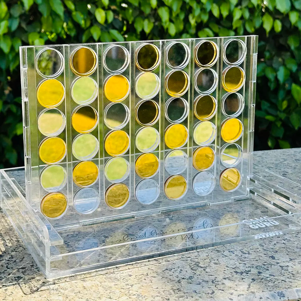 Gold x Silver Mirror Acrylic Connect Four