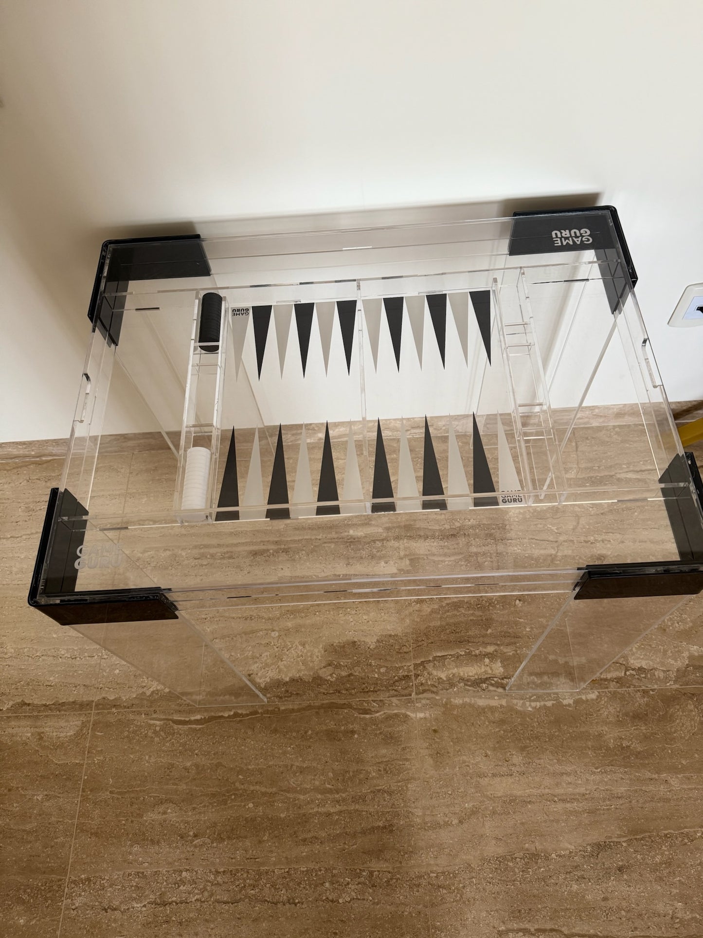 Black x White Acrylic Tawla Table