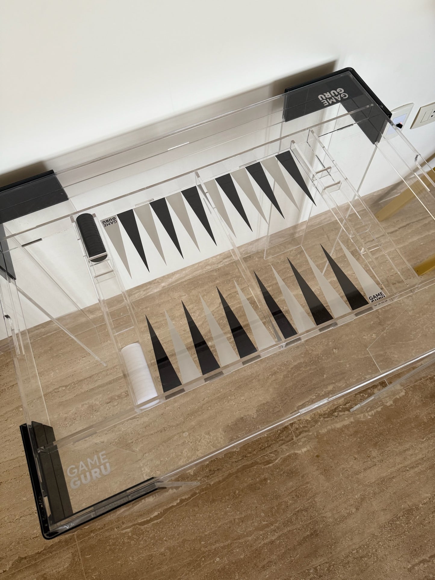 Black x White Acrylic Tawla Table