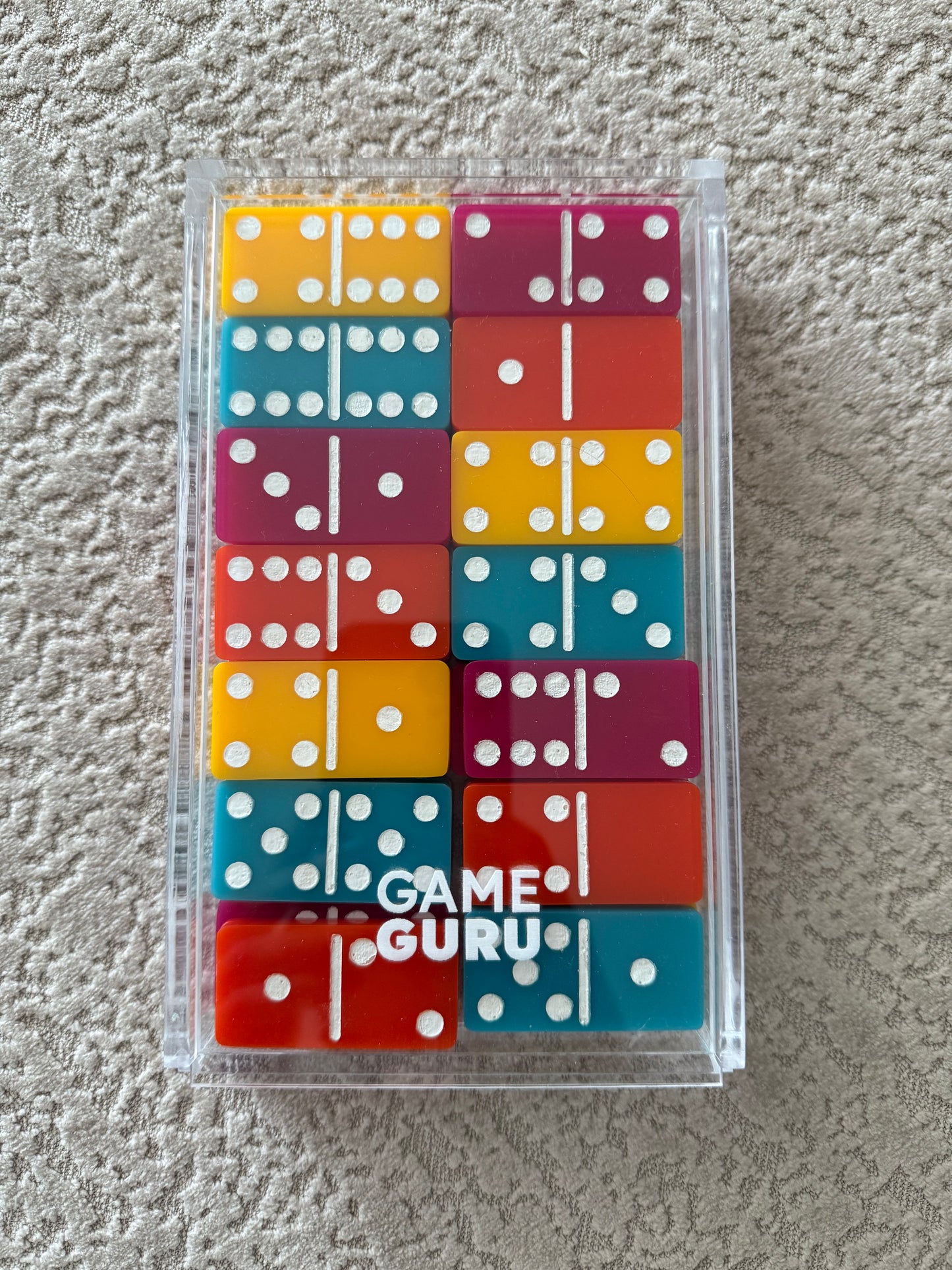 Multi-colored Acrylic Dominoes