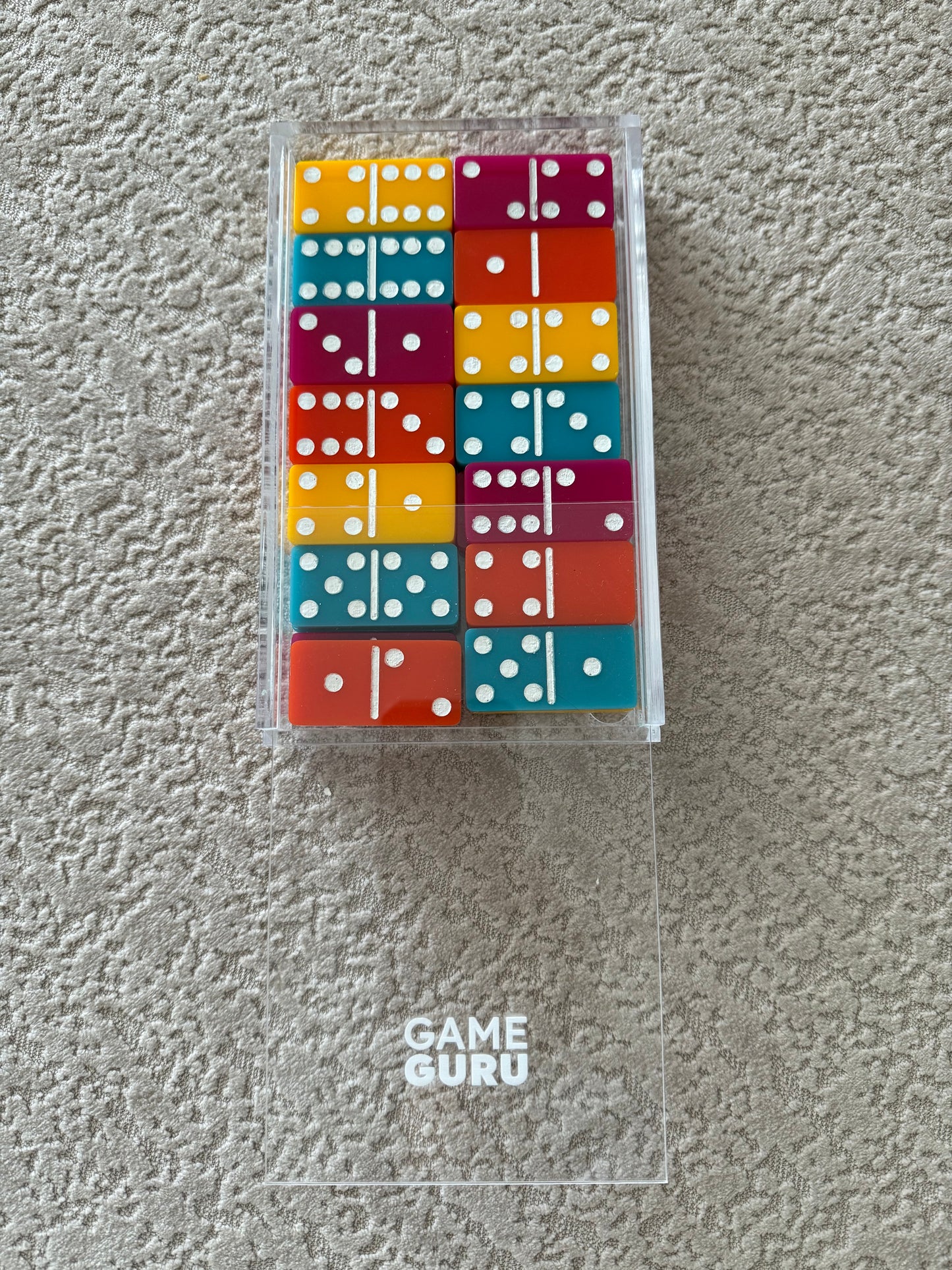 Multi-colored Acrylic Dominoes