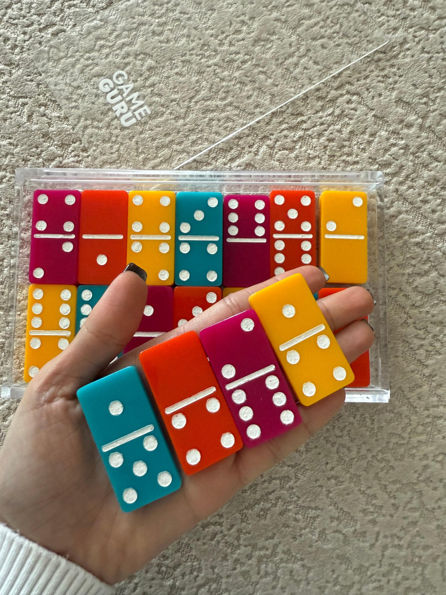 Multi-colored Acrylic Dominoes