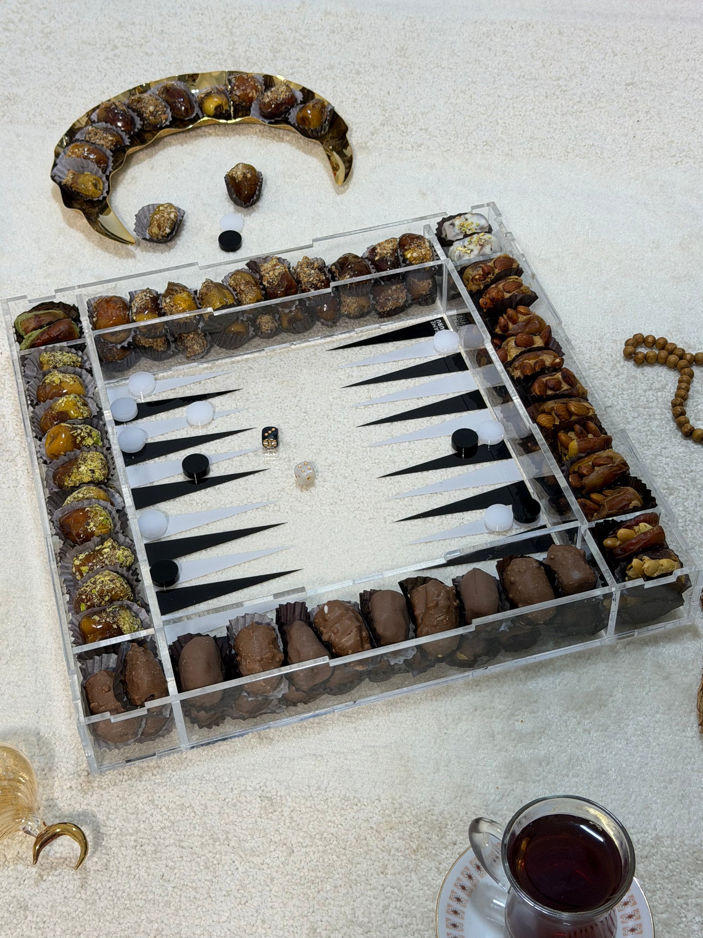 Acrylic Tawla Tray - Soufflé Dates