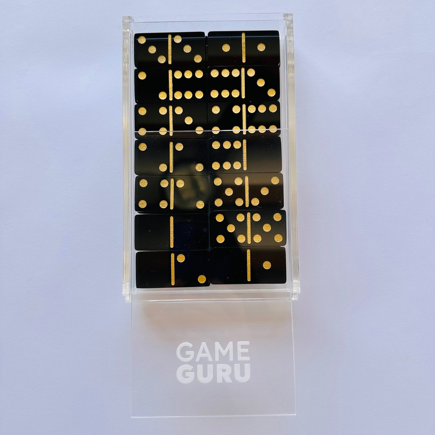 Black x Gold Acrylic Dominoes