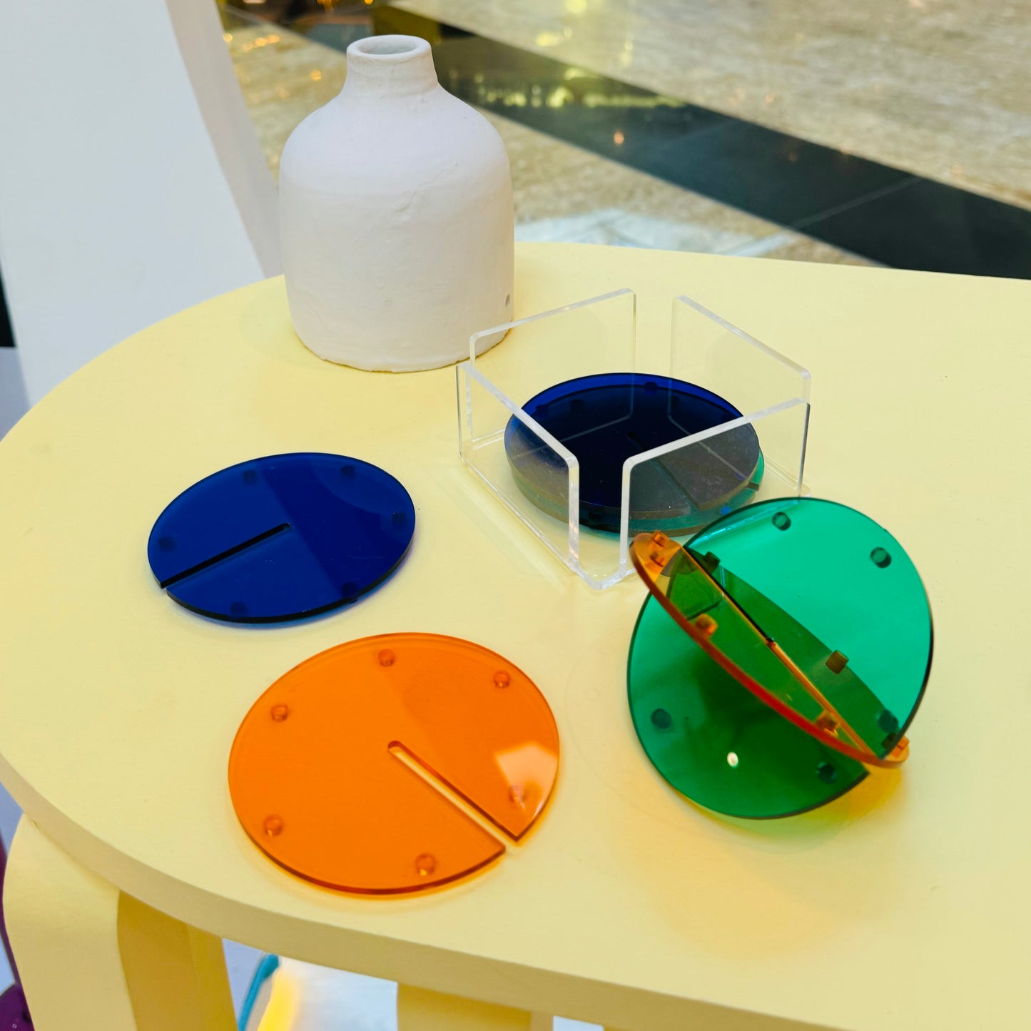 Buckle Up Acrylic Coaster Set