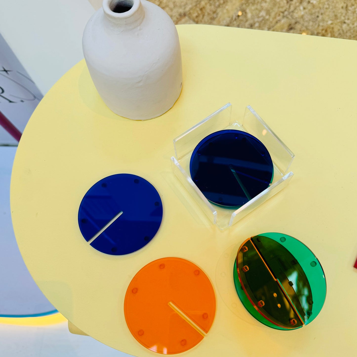 Buckle Up Acrylic Coaster Set