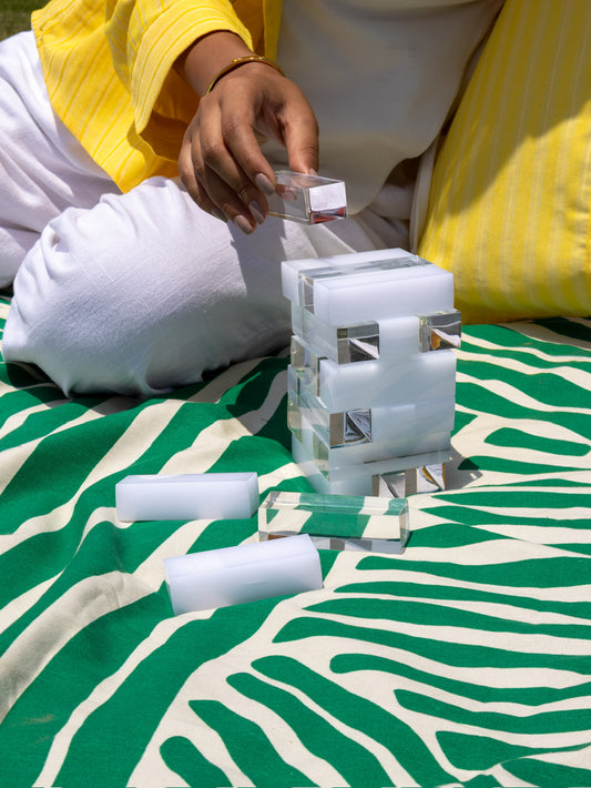 White x Clear Jenga