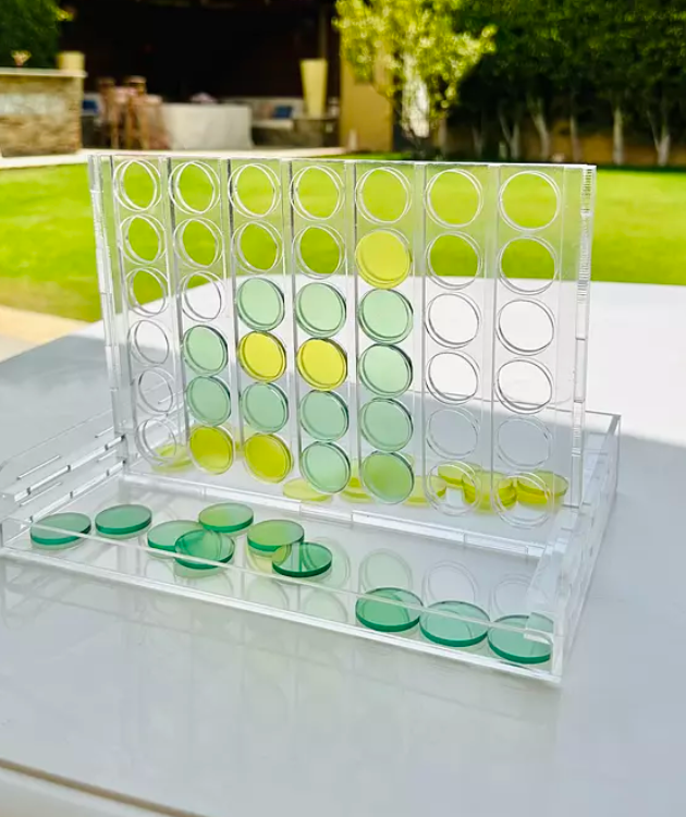 Customize your own acrylic Connect Four