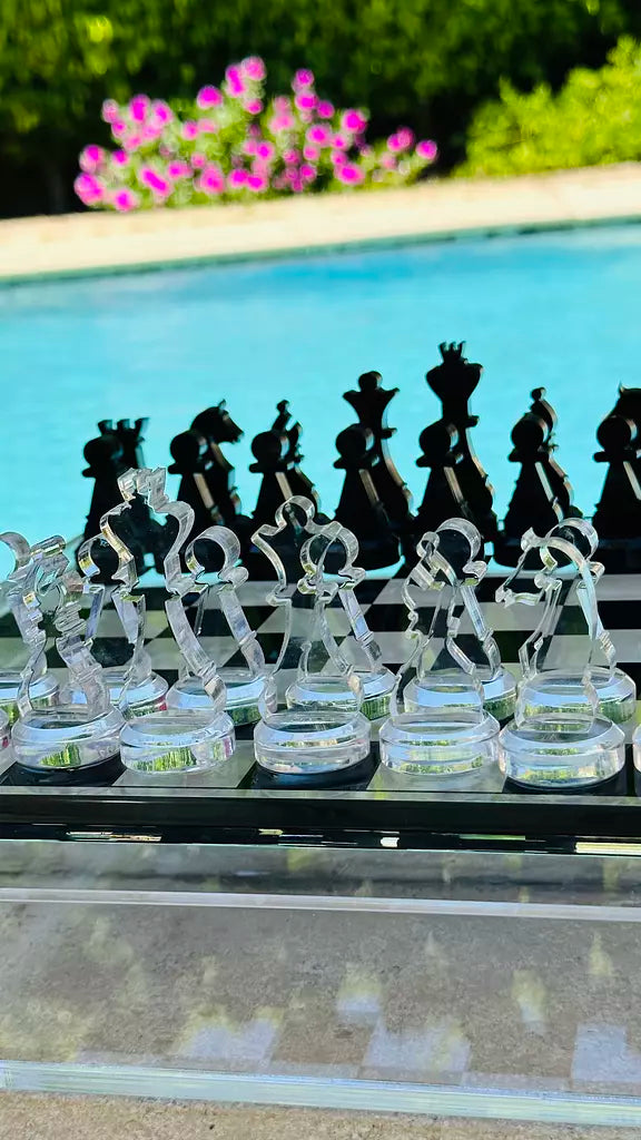 Black x Clear Chess Box