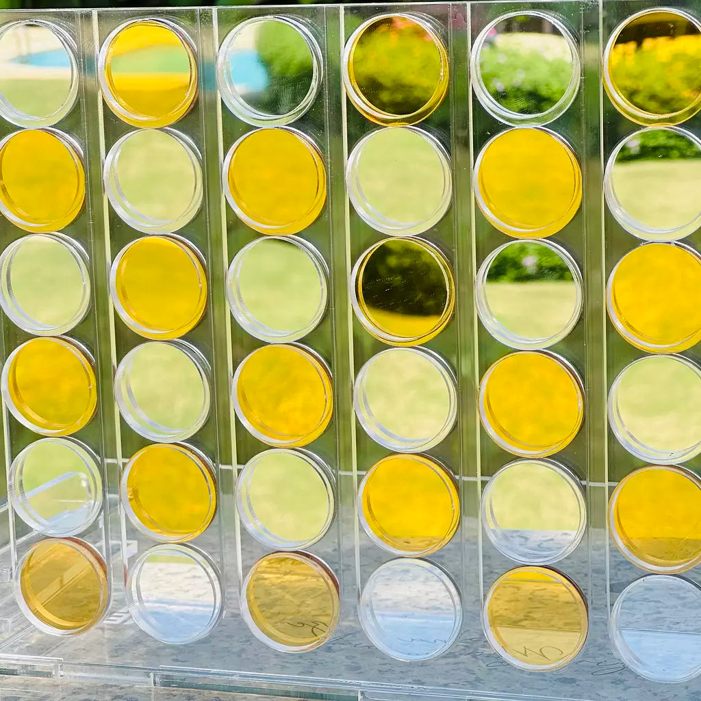 Gold x Silver Mirror Acrylic Connect Four