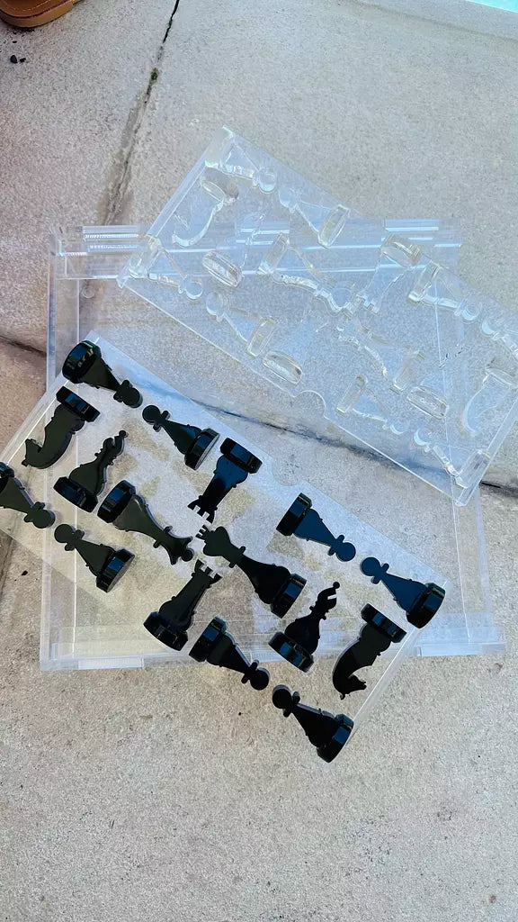 Black x Clear Chess Box