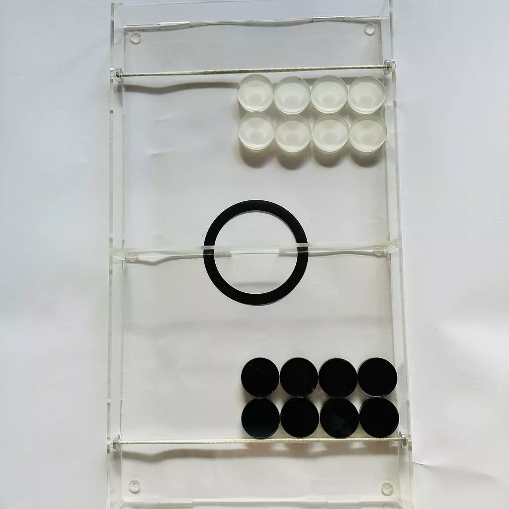 Clear x Black Acrylic Pucket