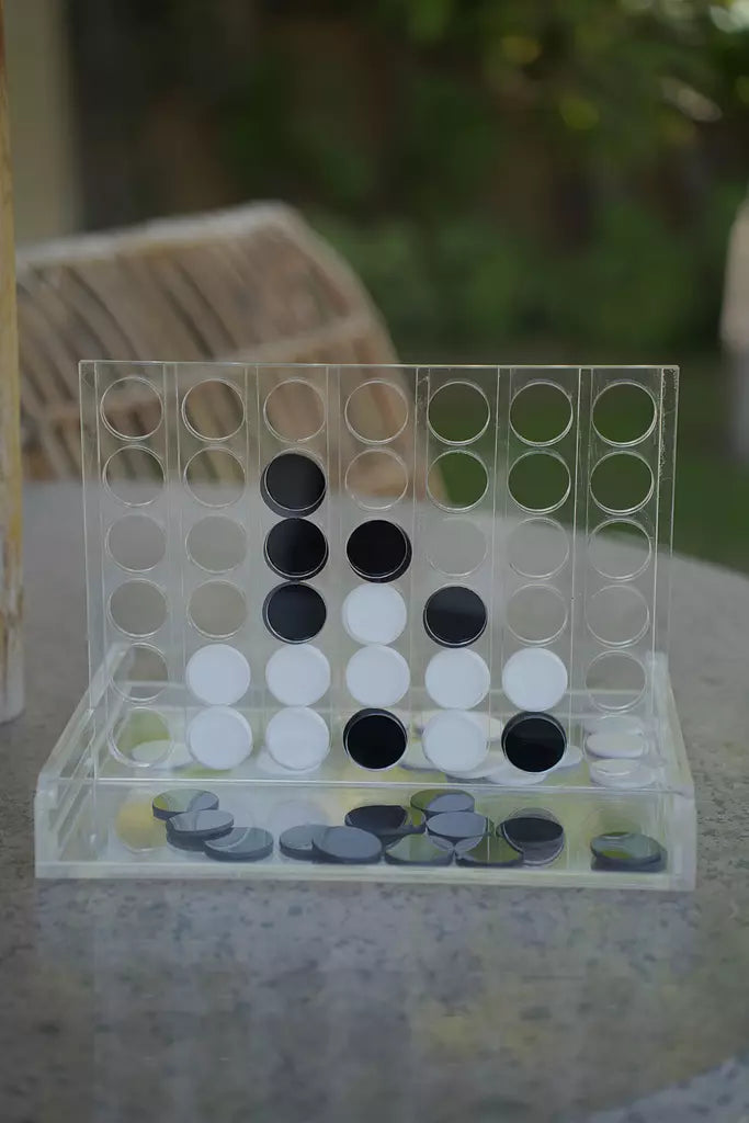 Black x White Acrylic Connect Four