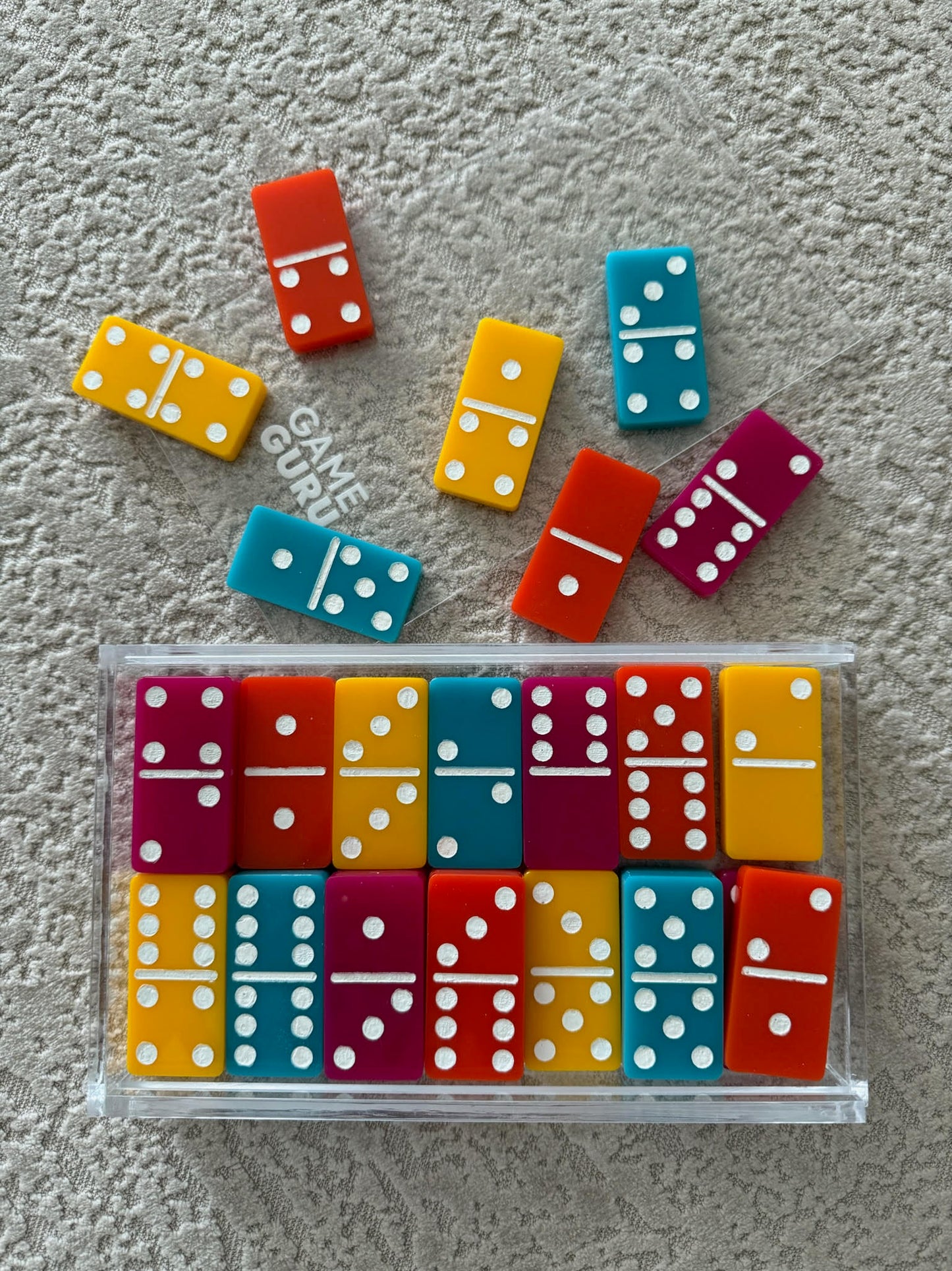 Multi-colored Acrylic Dominoes
