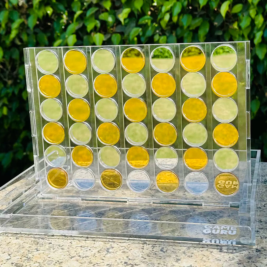 Gold x Silver Mirror Acrylic Connect Four