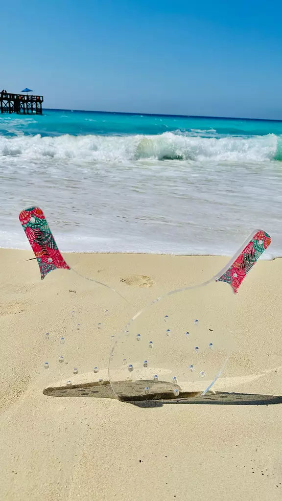 Seashells Acrylic Beach Racket