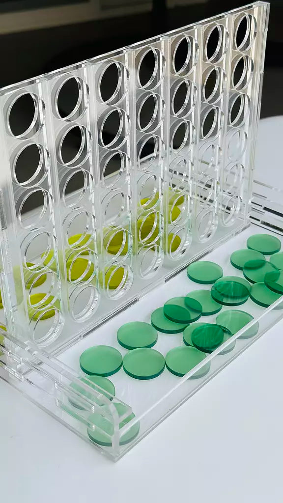 Green x Yellow Acrylic Connect Four