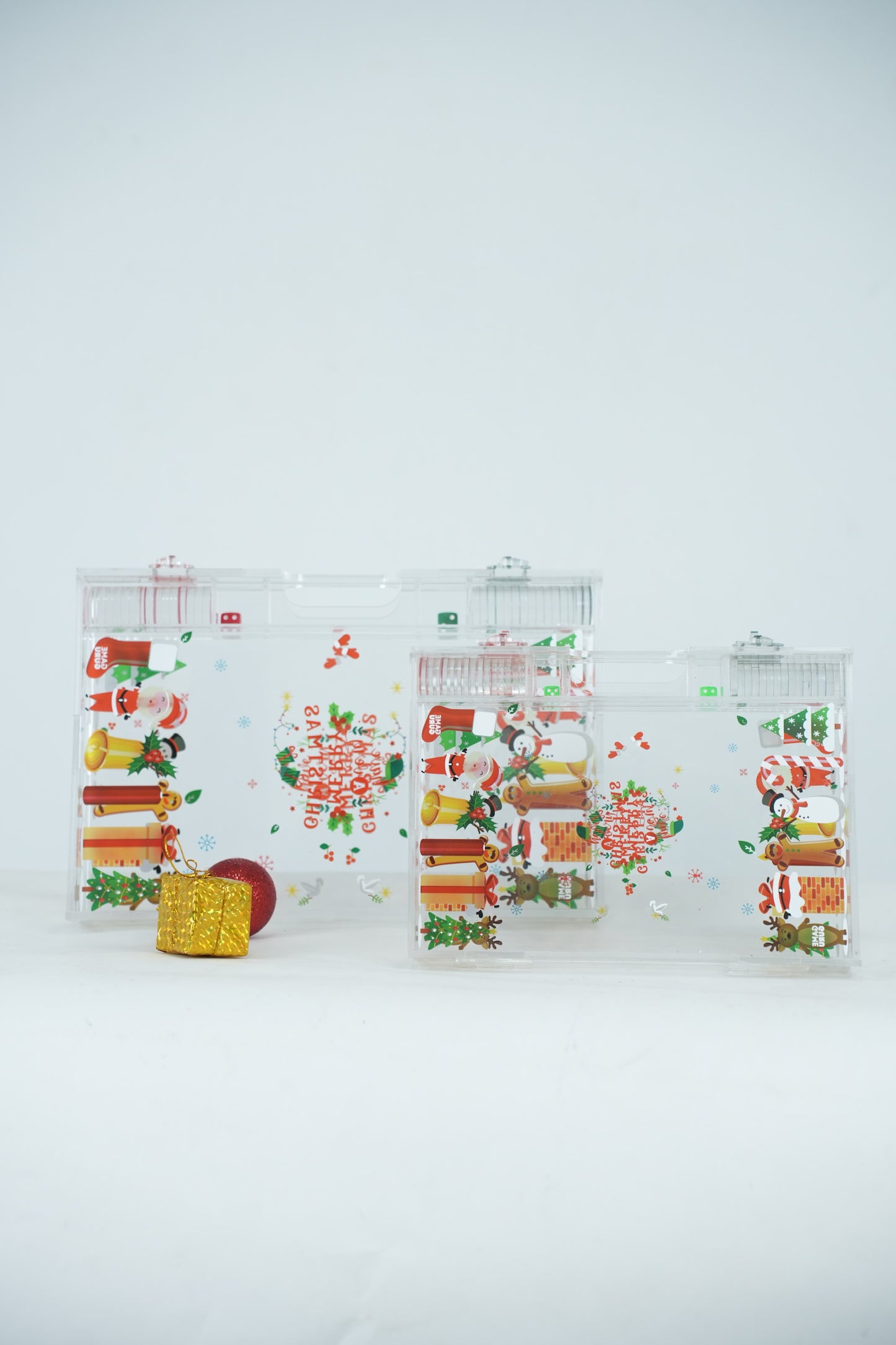 Christmas Edition Acrylic Tawla Set