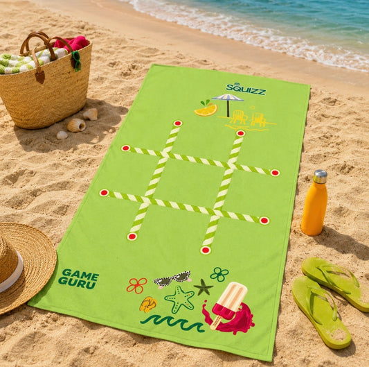 Game Beach Towel - Squizz Tic Tac Toe