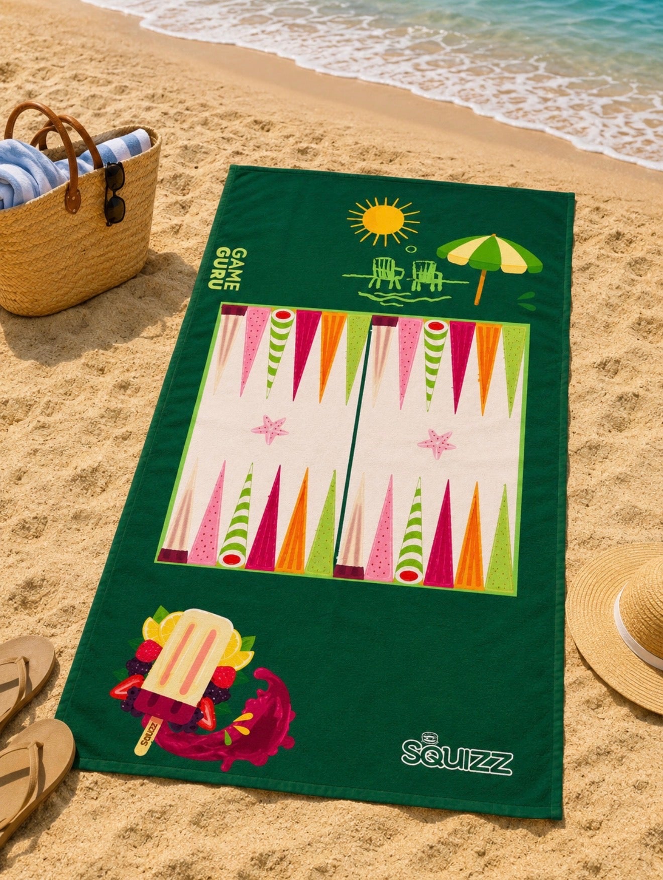 Game Beach Towel - Squizz Tawla