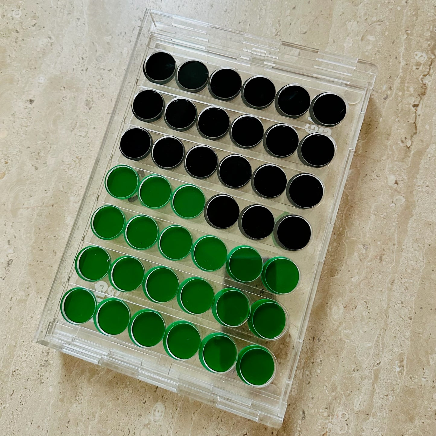 Black x Green Acrylic Connect Four