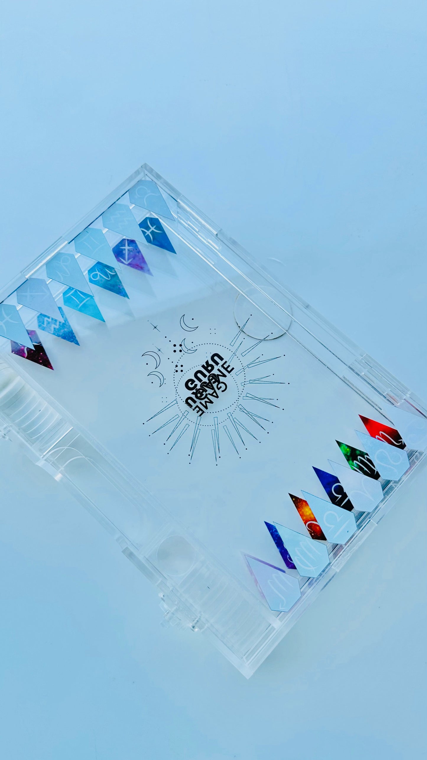Zodiac Signs Acrylic Mini Tawla Set