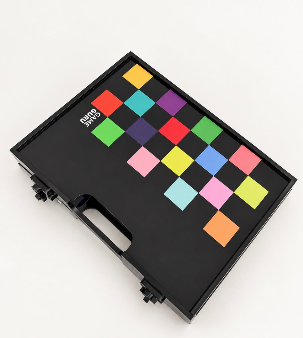 Black Acrylic 2-in-1 Tawla & Chess Set - Multi-colored