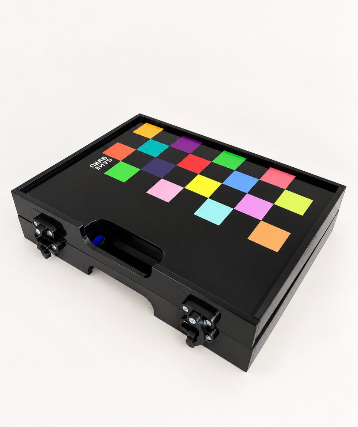 Black Acrylic 2-in-1 Tawla & Chess Set - Multi-colored