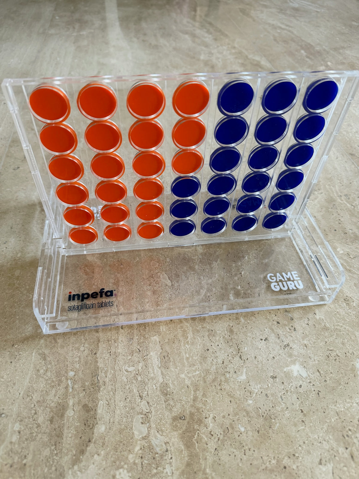 Customize your own acrylic Connect Four