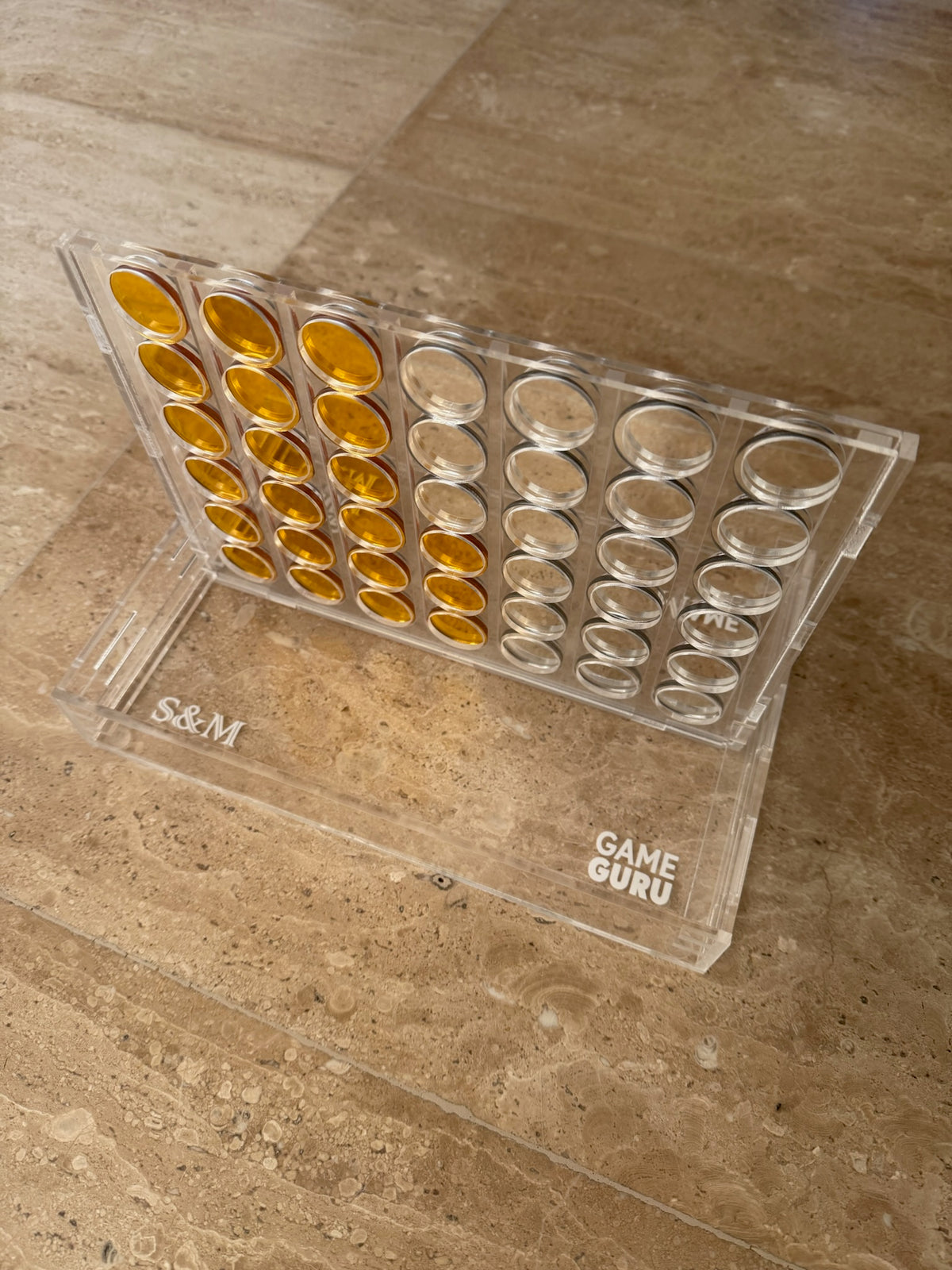 Customize your own acrylic Connect Four