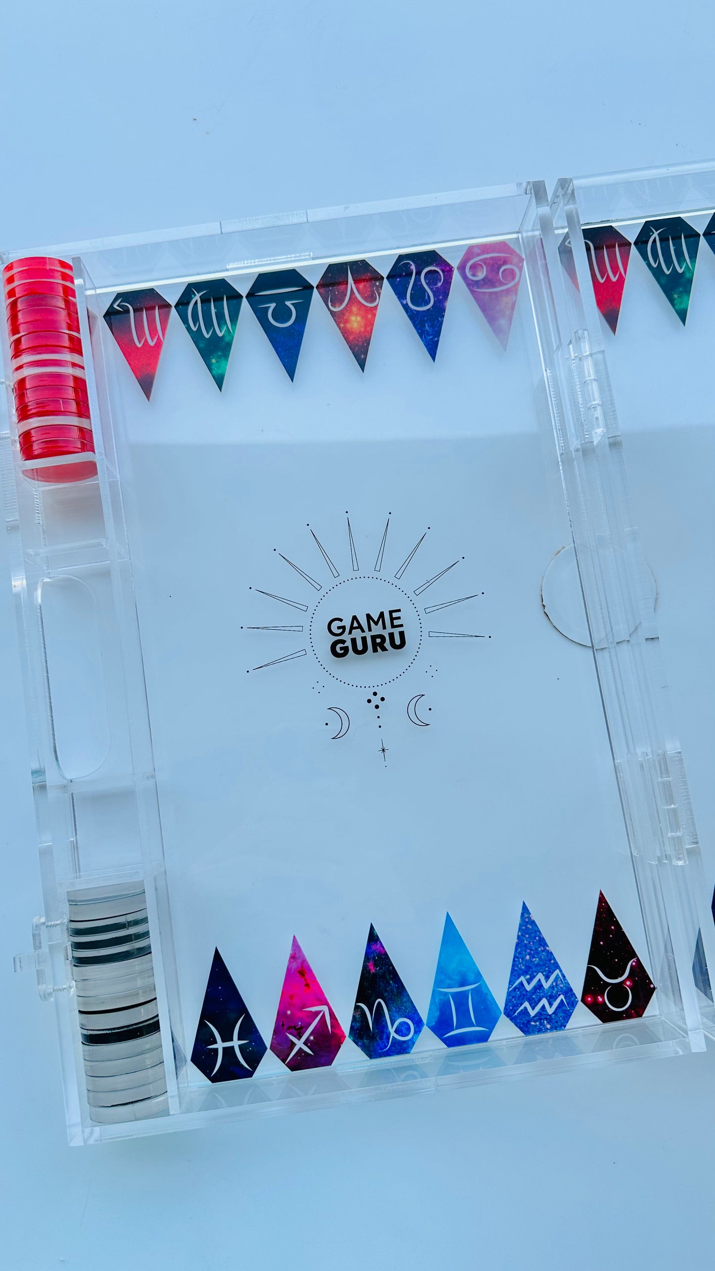 Zodiac Signs Acrylic Mini Tawla Set