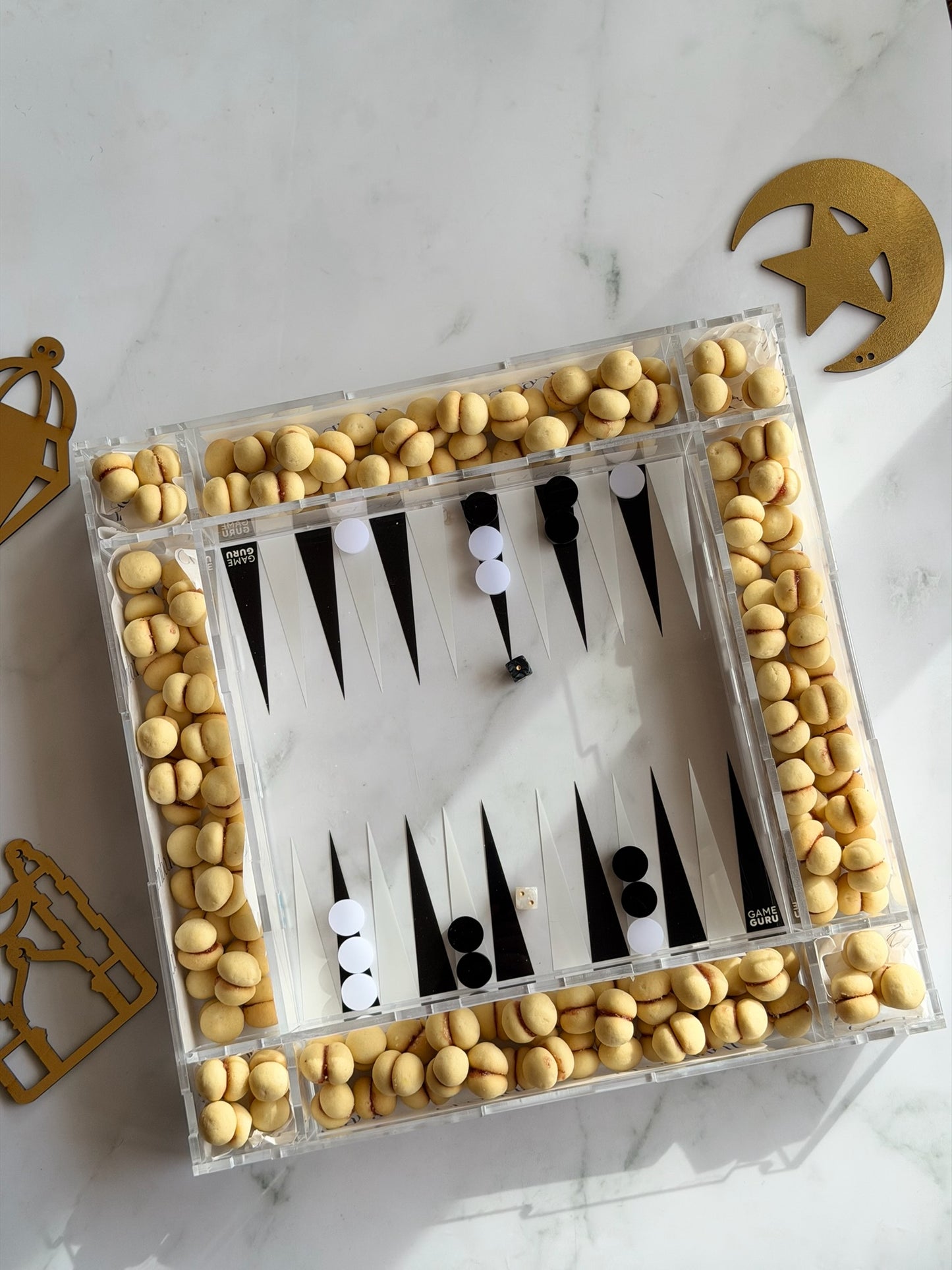 Acrylic Tawla Tray - Croquant Lancashire