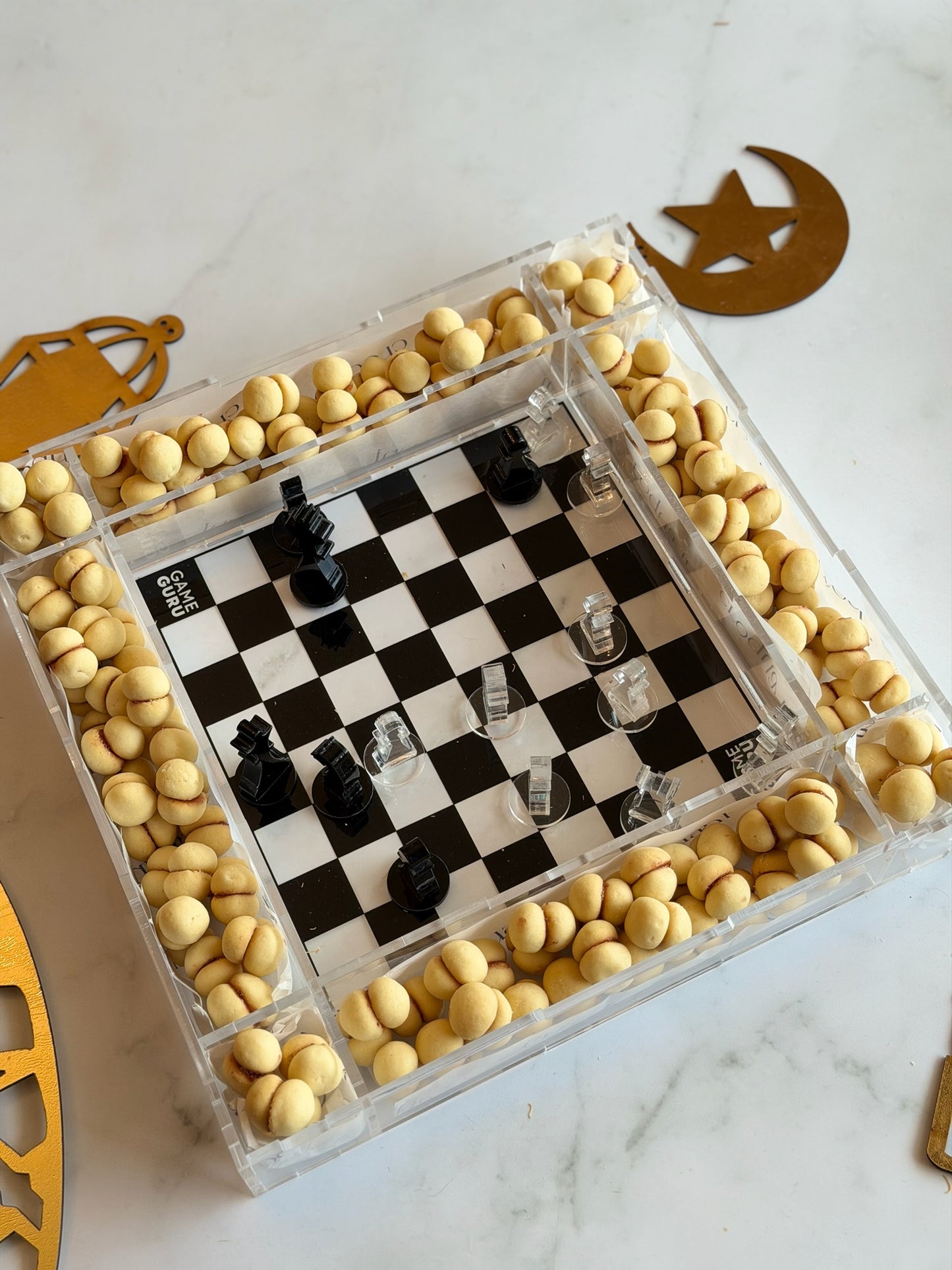 Acrylic Chess Tray - Croquant Lancashire