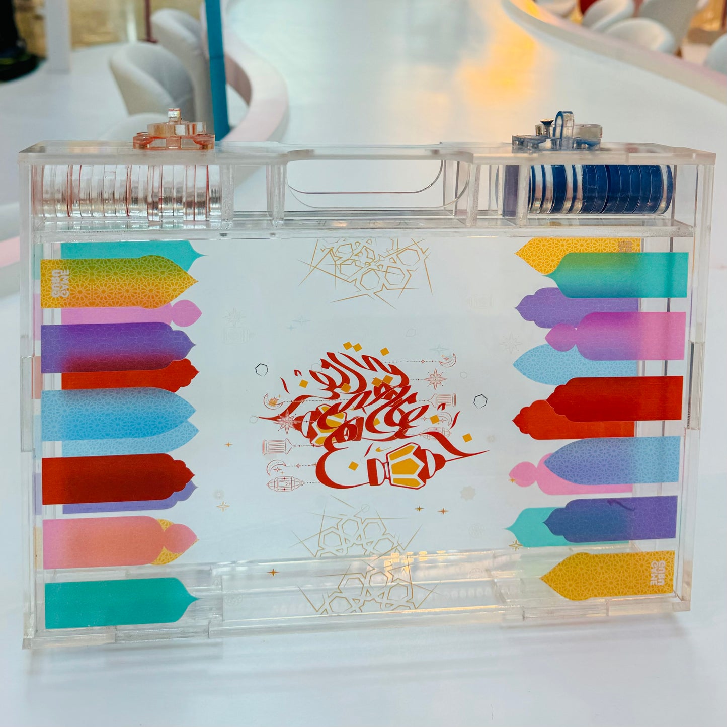 Ramadan Edition Mini Acrylic Tawla Set