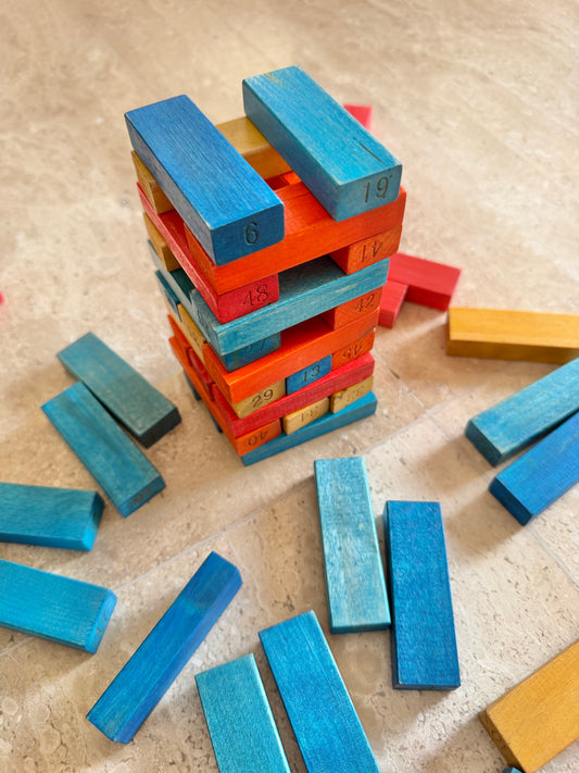 Wooden Colorful Jenga