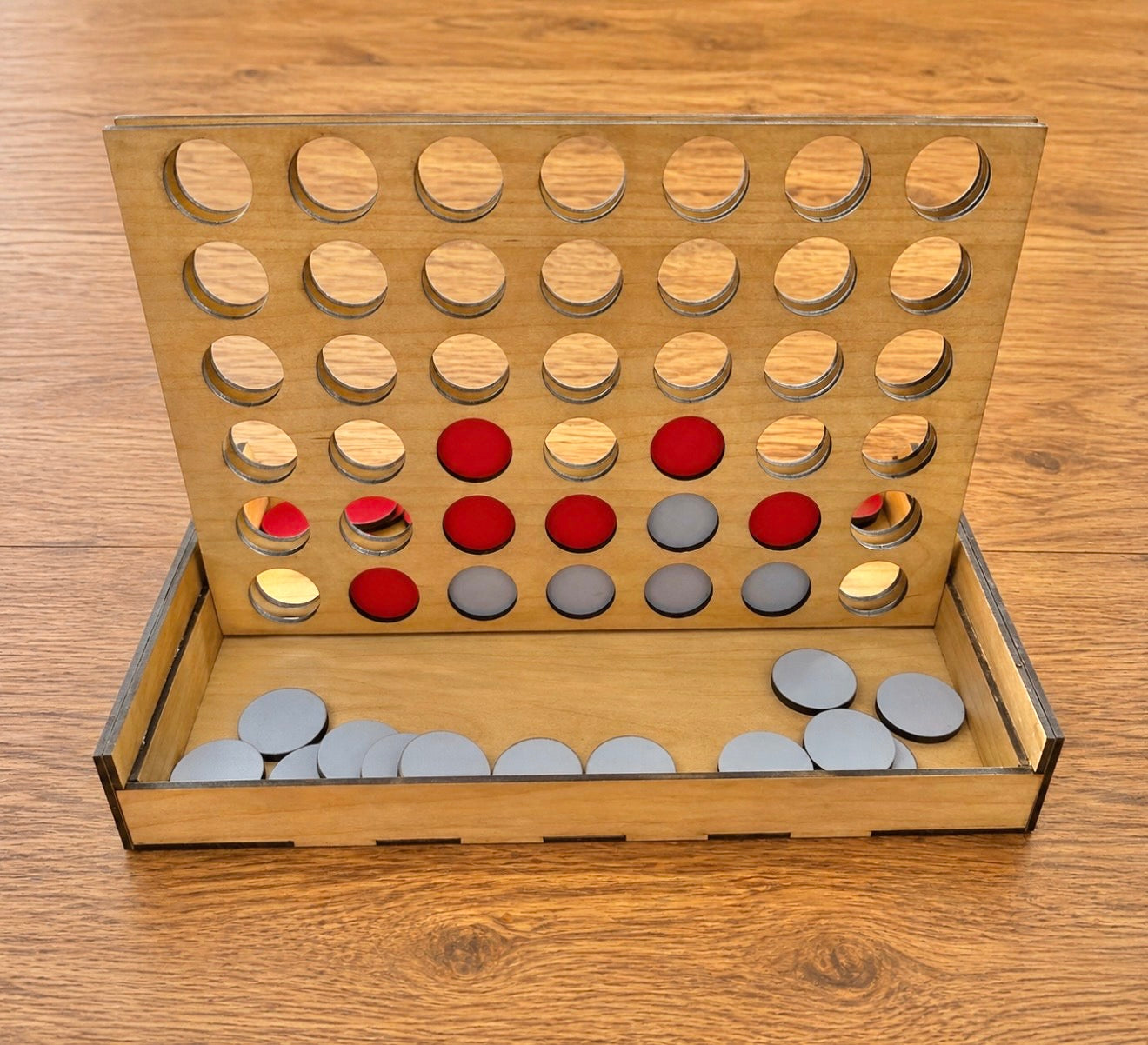 Wooden Blue x Red Connect Four