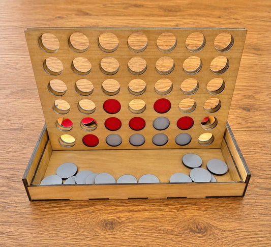 Wooden Blue x Red Connect Four