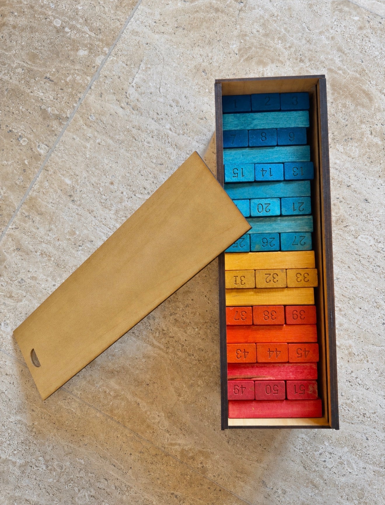 Wooden Colorful Jenga