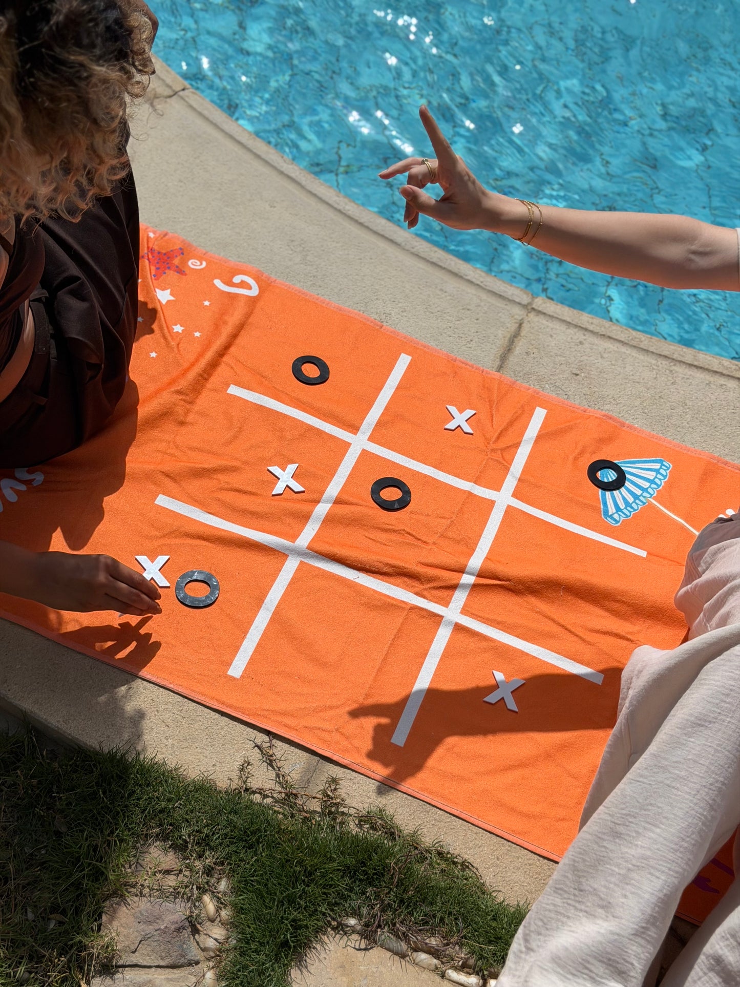 Green + Orange Game Beach Towels Bundle