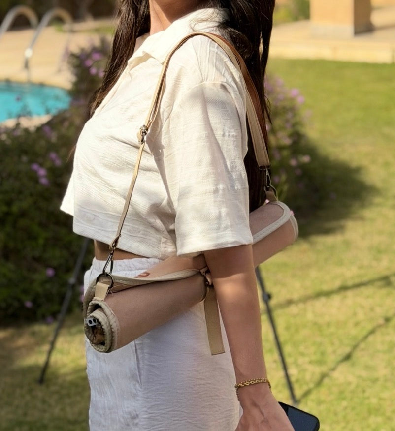 Leather Tawla Bag - Bronze x Camel