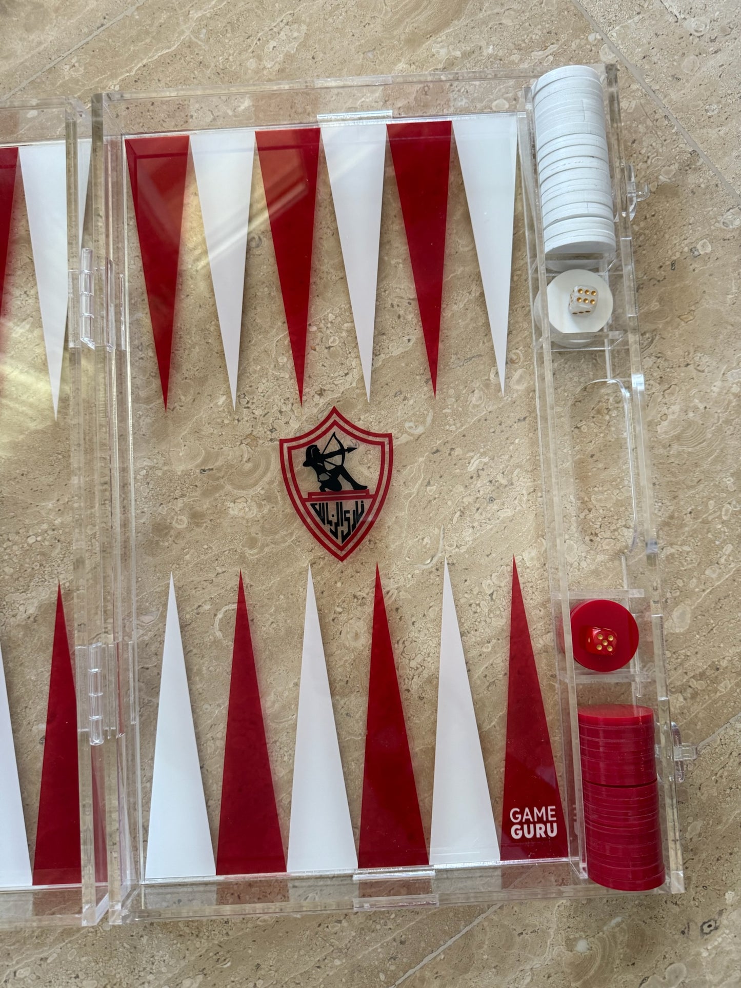 Zamalek Acrylic Tawla Set