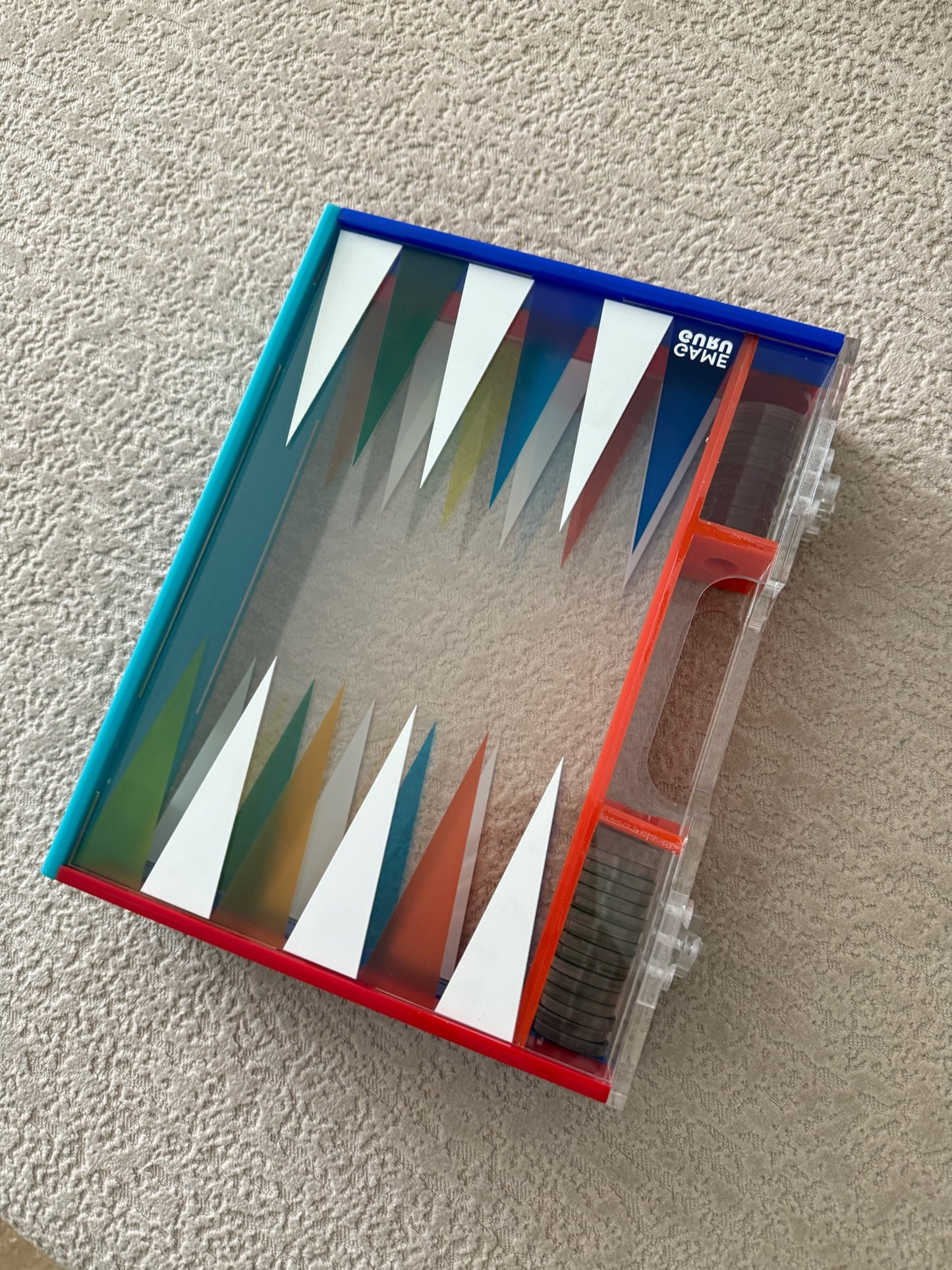 Colorful Mini Acrylic Tawla Set