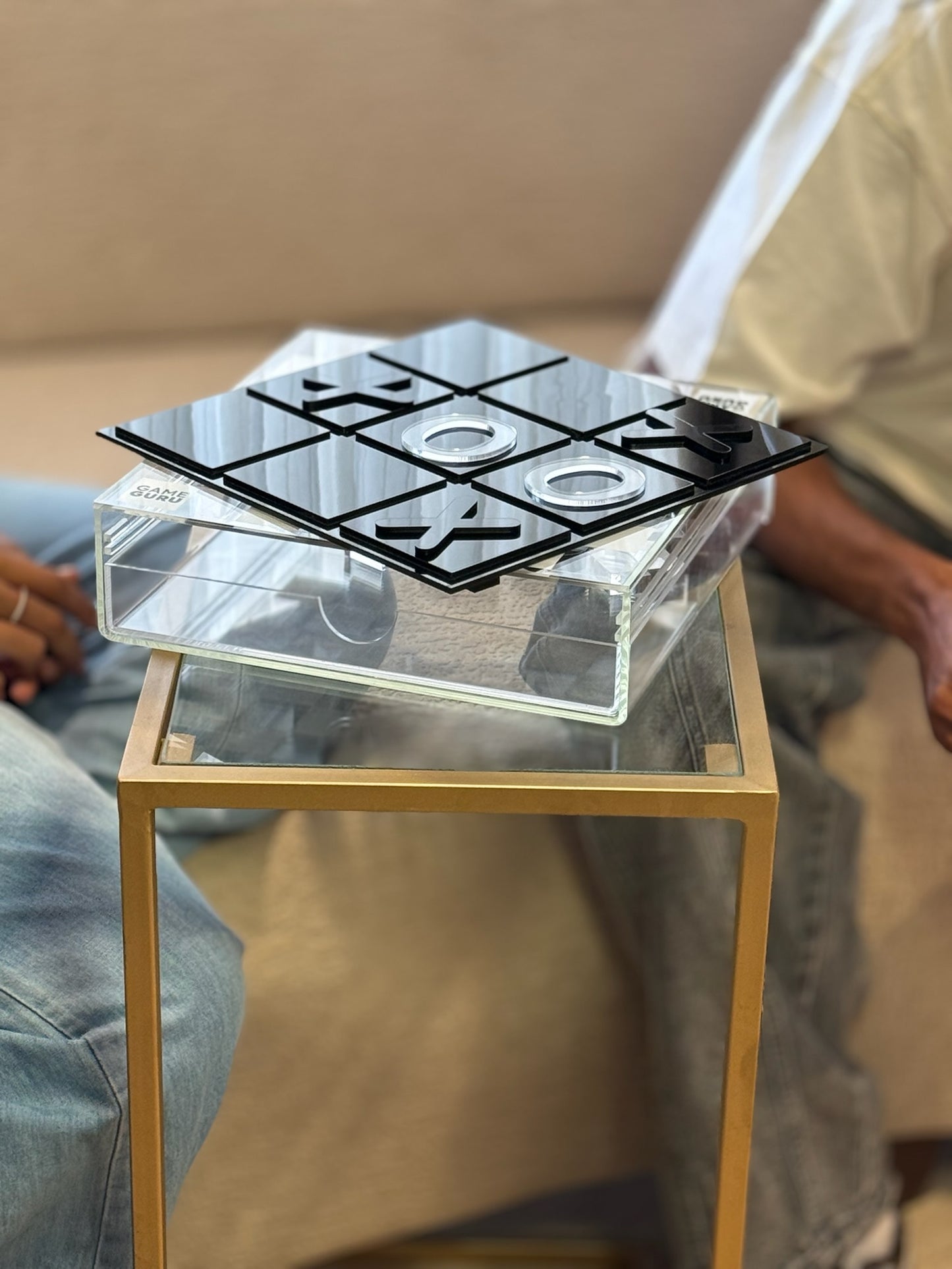 2-in-1 Chess & Tic Tac Toe Acrylic Box