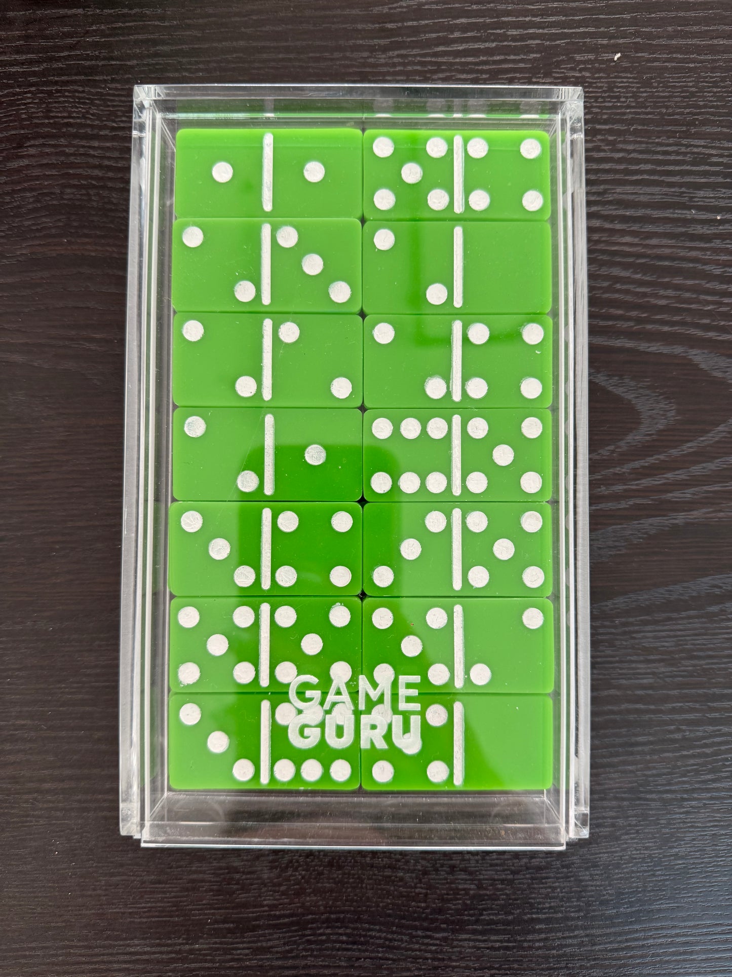 Apple Green Acrylic Dominoes