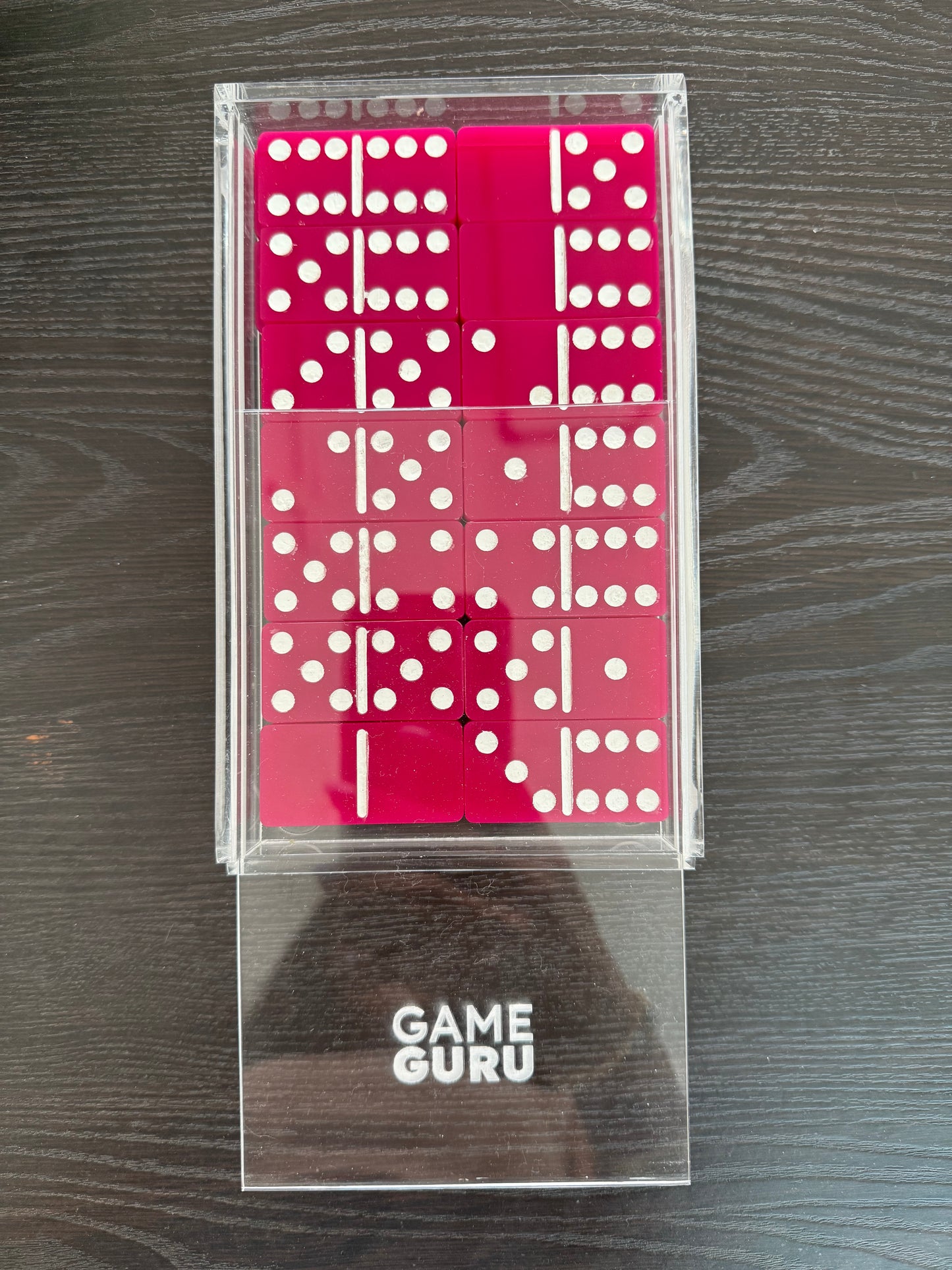 Fuchsia Acrylic Dominoes